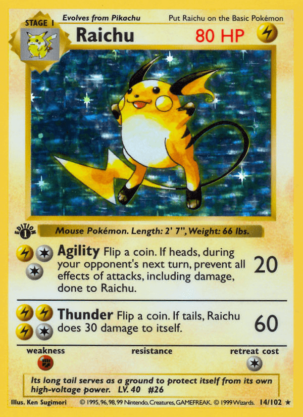 Raichu — Base Set